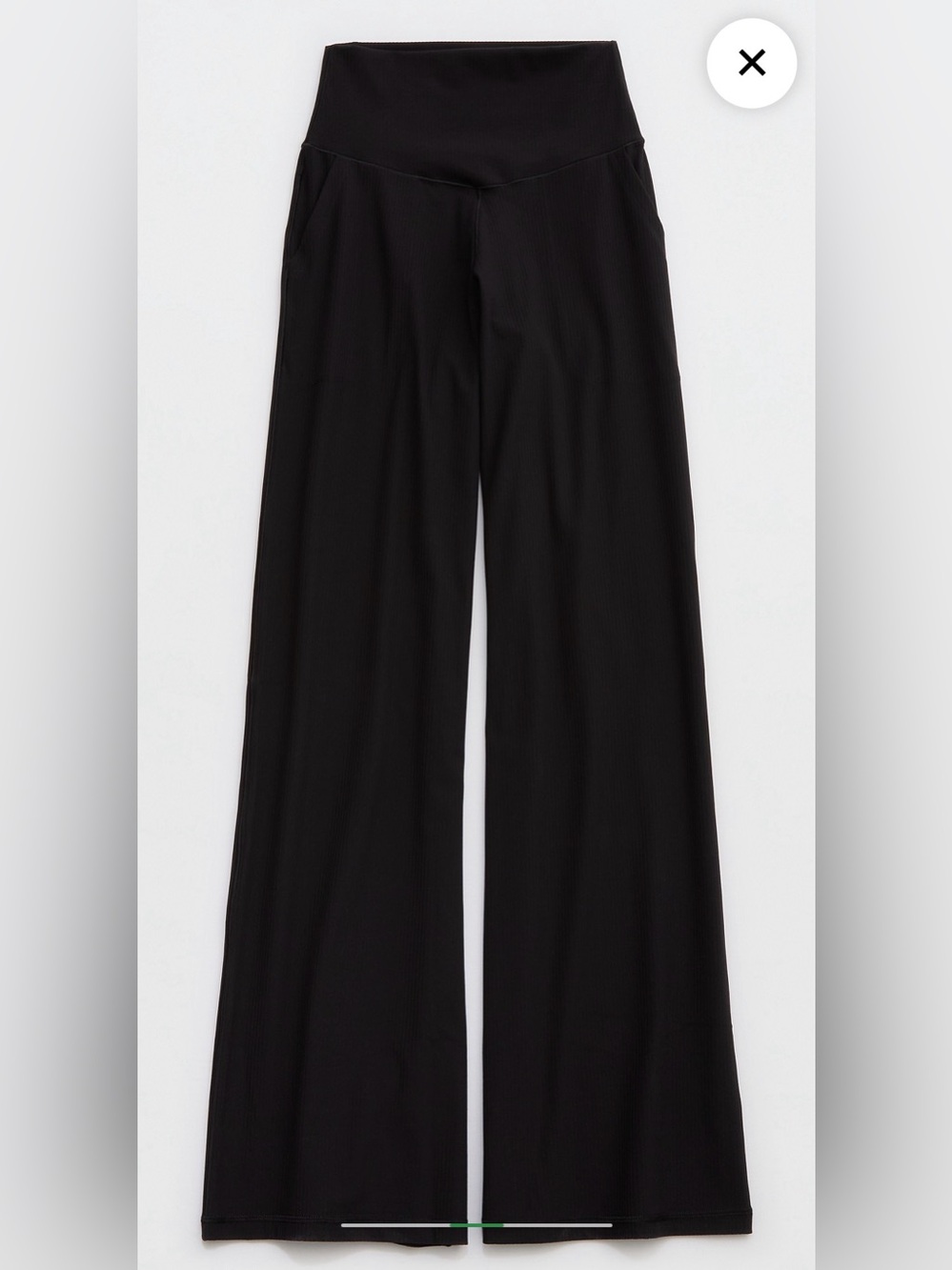 Aerie Real Me NWOT XXL-High-Waist Wide-Leg Pants in Black